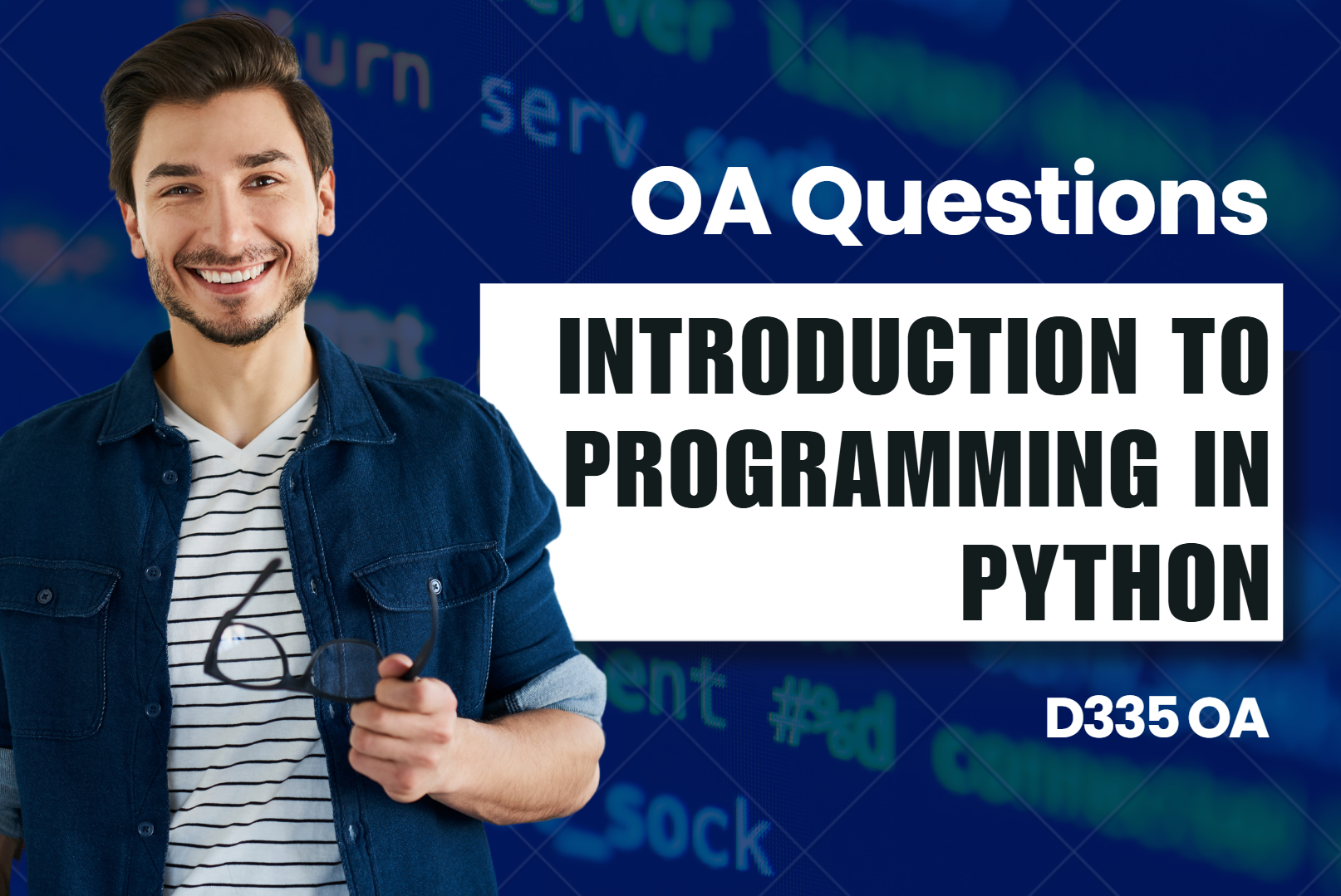 D335 - Introduction to Programming in Python